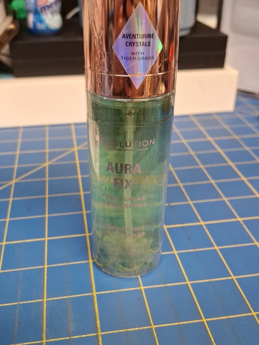 Revolution Aura Fix Aventurine Setting Spray 85ml New Sealed Bottle— Green